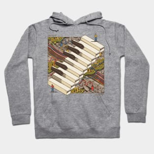 synth piano retro Hoodie